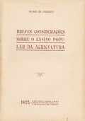 BREVES CONSIDERAÃ‡Ã•ES SÃ”BRE O ENSINO POPULAR DA AGRICULTURA.