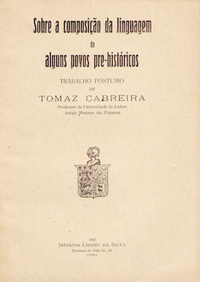 SOBRE A COMPOSIÃ‡ÃƒO DA LINGUAGEM DE ALGUNS POVOS PRÃ‰-HISTÃ“RICOS.