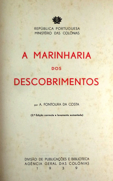A MARINHARIA DOS DESCOBRIMENTOS.