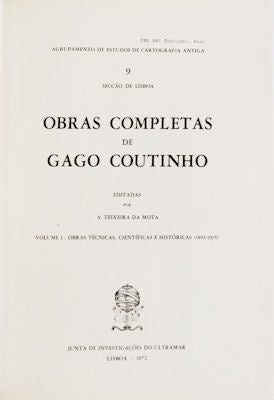 OBRAS COMPLETAS DE GAGO COUTINHO.