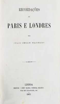 RECORDAÃ‡Ã•ES DE PARIS E LONDRES.