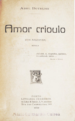 AMOR CRIOULO. [1.Âª EDIÃ‡ÃƒO]