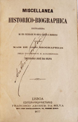 MISCELLANEA HISTORICO-BIOGRAPHICA