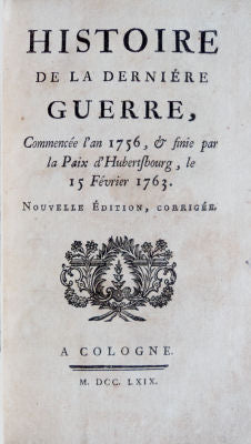 HISTOIRE DE LA DERNIÃ‰RE GUERRE.