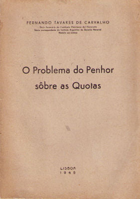 O PROBLEMA DO PENHOR SOBRE AS QUOTAS.