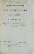 DISCERNIMIENTO FILOSÃ“FICO DE INGENIOS PARA ARTES, Y CIENCIAS.