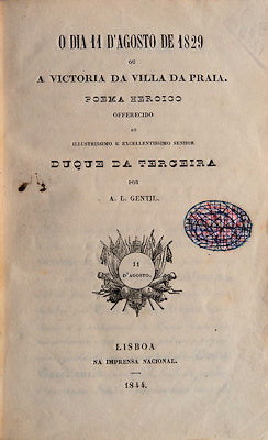 O DIA 11 D AGOSTO DE 1829 OU A VICTORIA DA VILLA DA PRAIA.