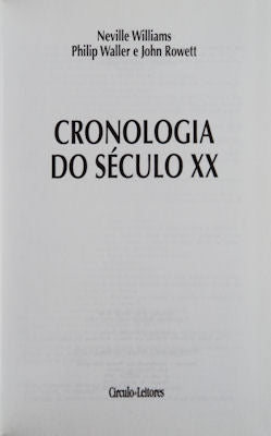 CRONOLOGIA DO SÃ‰CULO XX.