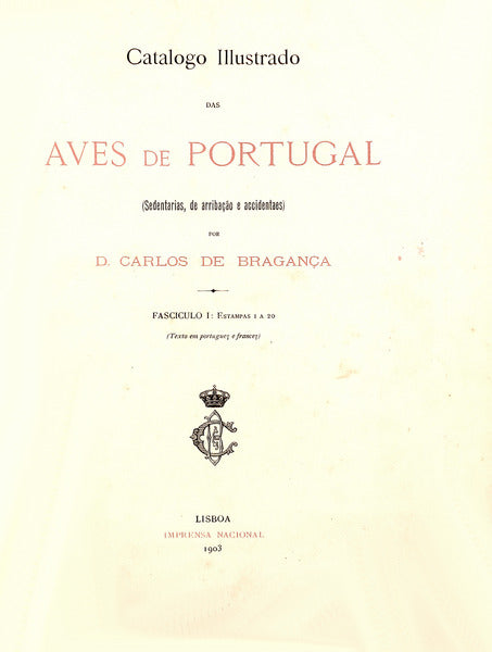 CATALOGO ILLUSTRADO DAS AVES DE PORTUGAL.