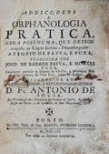 ADDICÃ‡OENS Ã€ ORPHANOLOGIA PRATICA,