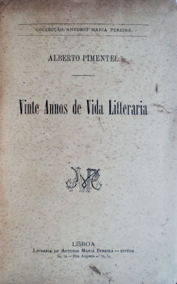 VINTE ANOS DE VIDA LITTERARIA.