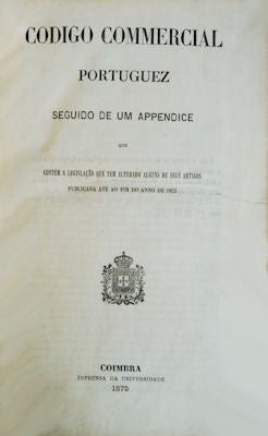CODIGO COMMERCIAL PORTUGUEZ.