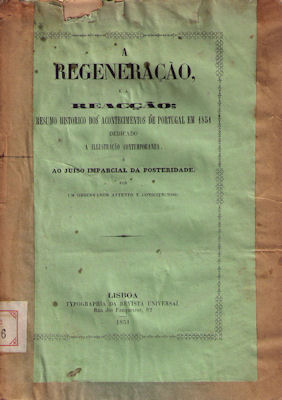 A REGENERAÃ‡ÃƒO E A REACÃ‡ÃƒO.