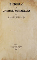 MEMORIAS DE LITTERATURA CONTEMPORANEA.