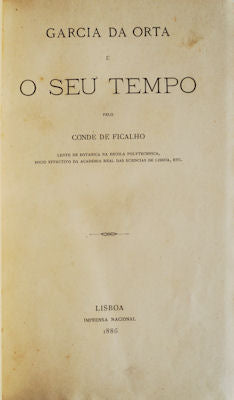 GARCIA DA ORTA E O SEU TEMPO.