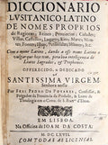 DICCIONARIO LVSITANICO-LATINO DE NOMES PROPRIOS