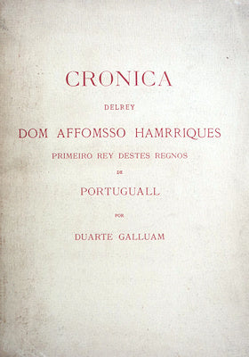 CRONICA DELREY DOM AFFOMSSO HAMRRIQUES.