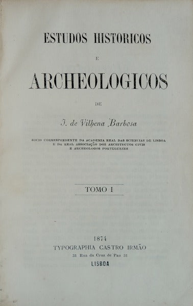 ESTUDOS HISTORICOS E ARCHEOLOGICOS