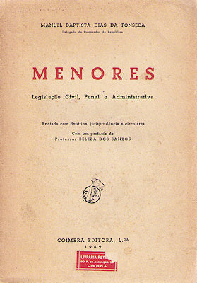 MENORES. LEGISLAÃ‡ÃƒO CIVIL, PENAL E ADMINISTRATIVA.
