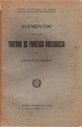 ELEMENTOS PARA UM TRATADO DE FONÃ‰TICA PORTUGUESA.