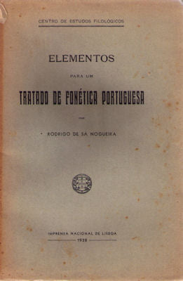 ELEMENTOS PARA UM TRATADO DE FONÃ‰TICA PORTUGUESA.
