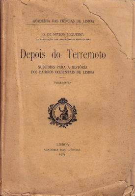 DEPOIS DO TERREMOTO. VOLUME IV.