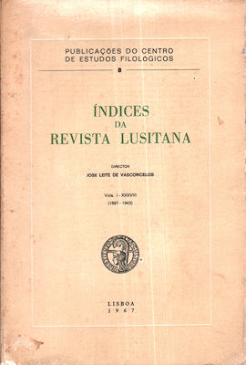 ÃNDICES DA REVISTA LUSITANA.