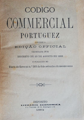 CODIGO COMMERCIAL PORTUGUEZ.