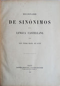 DICCIONARIO DE SINÃ“NIMOS DE LA LENGUA CASTELLANA.