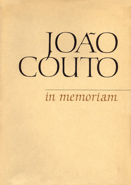 JOÃƒO COUTO, IN MEMORIAM.