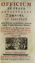 OFFICIUM IN FESTO NATIVITATIS DOMINI ET FESTORUM [ENCADERNAÃ‡ÃƒO ARTÃSTICA.]