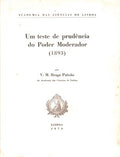 UM TESTE DE PRUDÃŠNCIA DO PODER MODERADOR (1893).