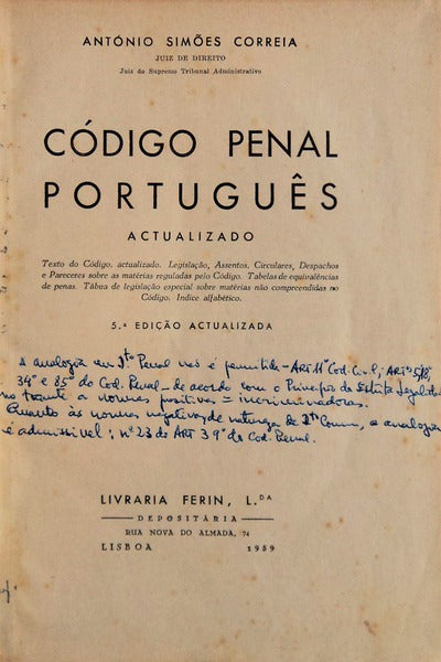 CÃ“DIGO PENAL PORTUGUÃŠS ACTUALIZADO.