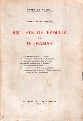 AS LEIS DE FAMÃLIA NO ULTRAMAR.