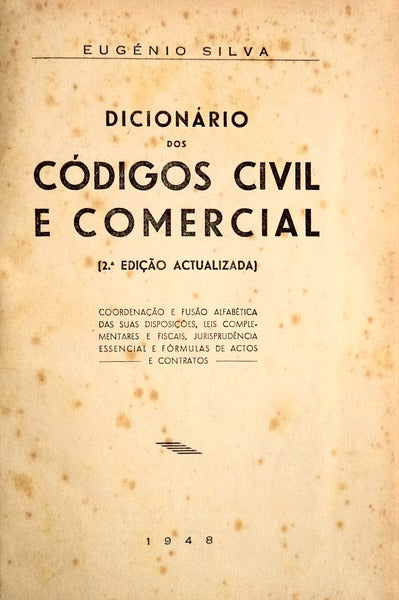 DICIONÃRIO DOS CÃ“DIGOS CIVIL E COMERCIAL.