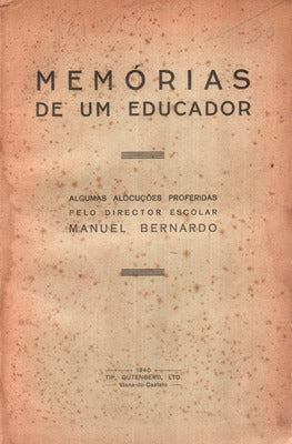 MEMÃ“RIAS DE UM EDUCADOR.