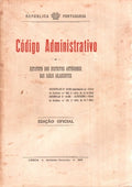 CÃ“DIGO ADMINISTRATIVO. Estatuto dos Distritos AutÃ³nomos das Ilhas Adjacentes.