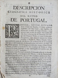 DESCRIPCION GEOGRAFICA HISTORICA DEL REYNO DE PORTUGAL.