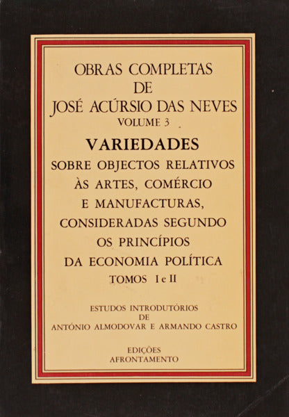 OBRAS COMPLETAS DE JOSÃ‰ ACÃšRCIO DAS NEVES.