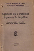 REGULAMENTO PARA O LEVANTAMENTO DO PAVIMENTO DE VIAS PÃšBLICAS.