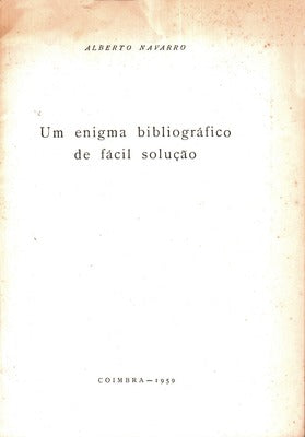 UM ENIGMA BIBLIOGRÃFICO DE FÃCIL SOLUÃ‡ÃƒO.