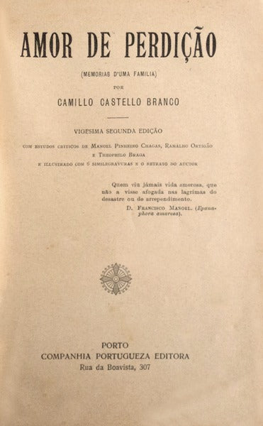 AMOR DE PERDIÃ‡ÃƒO.