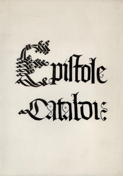 EPISTOLAE ET ORATIONES.
