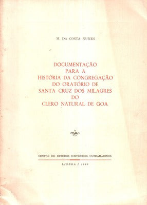 DOCUMENTAÃ‡ÃƒO PARA A HISTÃ“RIA DA CONGREGAÃ‡ÃƒO DO ORATÃ“RIO