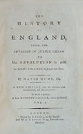 THE HISTORY OF ENGLAND, FROM THE INVASION OF JULIUS CAESAR to the REVOLUTION in 1688.