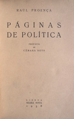 PÃGINAS DE POLÃTICA. [2VOLS.]