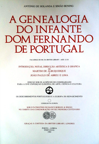 A GENEALOGIA DO INFANTE DOM FERNANDO DE PORTUGAL.