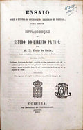 ENSAIO SOBRE A HISTORIA DO GOVERNO E DA LEGISLAÃ‡ÃƒO EM PORTUGAL,