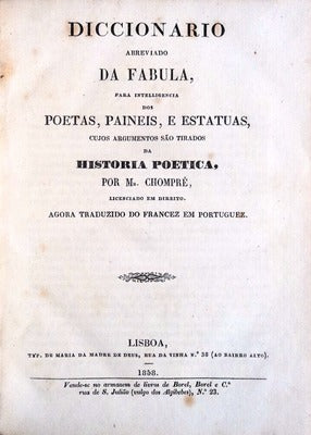DICCIONARIO ABREVIADO DA FABULA,