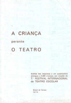 A CRIANÃ‡A PERANTE O TEATRO.